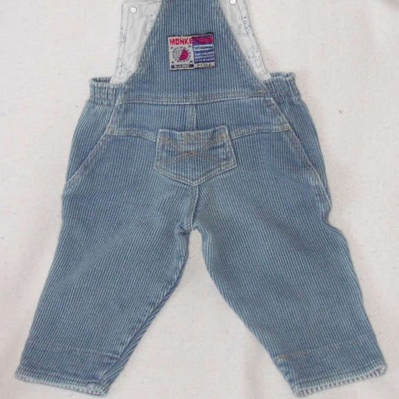 Ribbed denim romper. Size 2 (#EV680) - Picture 4 of 4